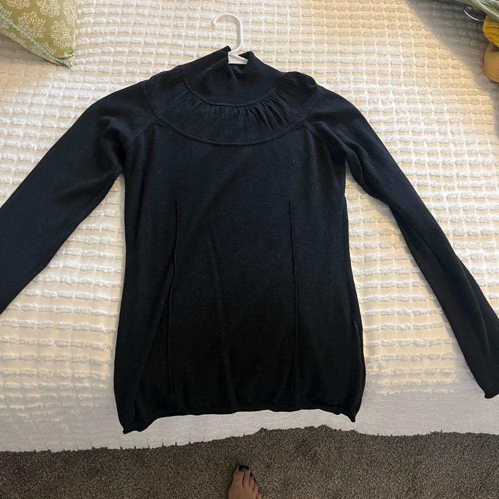 Burberry Black Long Sleeve Top- cashmere